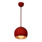 Rsylight Metal Sarkıt Avize Kırmızı Içi Beyaz 20 Cm