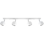 Rsylight Retro Beyaz 180 Derece Hareketli Modern Spor 4 Lü Led Spot Avize Beyaz Ampullü