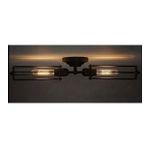Rsylight Retro Dekoratif Rustik Siyah Tavan ve Duvar Aplik Armatür Avize