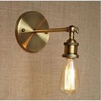 Rsylight Retro Eskitme Mafsallı Sade Aplik Rustik Duvar Aplik