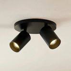 Rsylight Retro Metal 2'li Hareketli Beyaz Led Ampullü Spot Led Avize