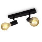 Rsylight Retro Metal Dekoratif 2 Li Tavan Plofyoner Mafsallı Spot Avize