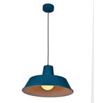 Rsylight Retro Metal Dekoratif 35 cm Mavi Rustik Tekli Sarkıt Avize