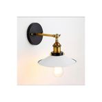 Rsylight Retro Metal Dekoratif Mafsallı Akrobatik Beyaz Duvar Aplik Çap.23 Cm