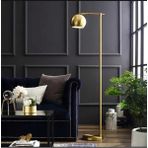 Rsylight Retro Metal Dekoratif Rustik Gold Başlık Köşe Lambası Lambader Başlık Çap:20 cm - Altın