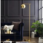 Rsylight Retro Metal Dekoratif Rustik Gold Köşe Lambası Lambader Başlık Çap:20 Cm