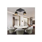 Rsylight Retro Metal Dekoratif Rustik Tavan Plofyoner Siyah 2 Li Mafsallı Avize Çap 25 Cm 1464479320168
