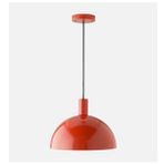 Rsylight Retro Metal Kırmızı Dekoratif Tekli Sarkıt Avize 40 cm
