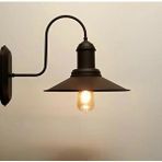 Rsylight Retro Metal Kuğu Aplik Siyah Dekoratif Rustik Aplik