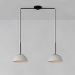 Rsylight Retro Metal Modern Siyah Beyaz Spor Dekoratif Rustik 2 Li Avize