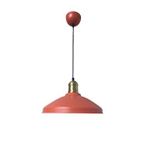 Rsylight Retro Metal Rustik Dekoratif Nar Çiçeği Tekli Sarkıt Avize Çap:25 Cm Kırmızı