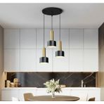 Rsylight Retro Metal Rustik Siyah 3 Lü Dekoratif Sarkıt Avize Çap:30 cm