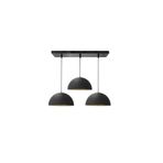 Rsylight Retro Metal Rustik Siyah 3 Lü Masa Üstü Sıralı Dekoratif Modern Sarkıt Avize