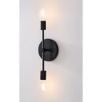Rsylight Retro Metal Siyah Dekoratif 2 Li Rustik Duvar Aplik