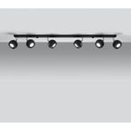 Rsylight Retro Siyah 180 Derece Hareketli Modern Spor 4 Lü Led Spot Avize Günışığı Ampullü 120 Cm Siyah