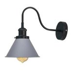 Rsylight Retro Siyah Gri Metal Modern Dekoratif Rustik Aplik