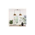 Rsylight Retro Vintage Eskitme Kaplama Masa Üstü Moden 2 Li Dekoratif Avize - Siyah - Eskitme - 0