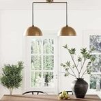 Rsylight Retro Vintage Eskitme Kaplama Masa Üstü Moden 2 Li Dekoratif Avize