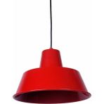 Rsylight Rys Retro Metal Sarkıt Avize Rustik Tekli Kırmızı Sarkıt Cafe Mutfak Aydınlatma Çap:35 cm - Siyah