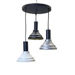 Rsylight Vina Retro Metal Dekoratif 3 Lü Modern Rustik Sarkıt Avize Çap:30 Cm