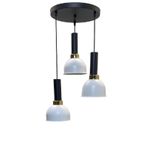 Rsylight Vira Retro Metal Dekoratif 3 Lü Modern Rustik Sarkıt Avize Çap :30 Cm