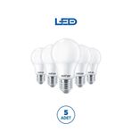 Rtl01113-5 Rother A60 Led Ampul 9W E27 810 Lümen 4000K Gün Işığı Enerji Tasarruflu Ampul 5 Adet