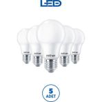 Rtl01125-5 Rother A60 Led Ampul 15W E27 1520 Lümen 3000K Sarı Işık Enerji Tasarruflu Ampul 5 Adet