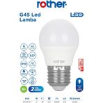 Rtl09101 Rother G45 Led Ampul 6W E27 470 Lümen 6500K Beyaz Işık - Enerji Tasarruflu Ampul