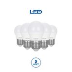 Rtl09121-5 Rother G45 Led Ampul 6W E27 470 Lümen 3000K Sarı Işık Enerji Tasarruflu Ampul 5 Adet