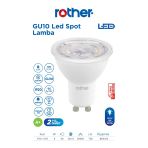 Rtl11103 Rother Gu10 Led Spot Ampul 8W 700 Lümen 6000K Beyaz Işık - Enerji Tasarruflu Ampul Vitrin