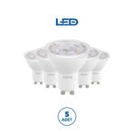 Rtl11121-5 Rother Gu10 Led Spot Ampul 6W 540 Lümen 3000K Sarı Işık Enerji Tasarruflu Ampul 5 Adet