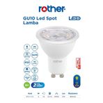 ''Rtl11121 Rother Gu10 Led Spot Ampul 6W 540 Lümen 3000K Sarı Işık - Enerji Tasarruflu Ampul