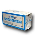 Rtmed İpek İplik No 3 Aşağı Keskin 3 / 8 20 MM 75 CM