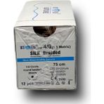 RtMed Ipek Iplik No:4/0 Yuvarlak 1/2 20 mm 75 cm - yok