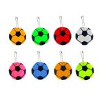 RtottiM 8 adet futbol reflektör kolye ucu emniyet reflektörü askılı çocuk reflektörleri okul çantası sırt çantası bisiklet sürmek için koşu