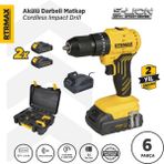 Rtrmax RTS5012 Çift Akülü 2 Ah Darbeli Matkap