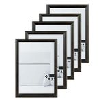 RTS Reklam 25mm Gönye Köşe Alüminyum Çerçeve 5Lİ PAKET (SİYAH, (A3-297x420mm))