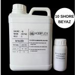 Rtv 2 Kalıp Silikonu 1. Sınıf Kalite Sıvı Silikon 5 Kg 10 Shore Beyaz Renk