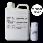 Rtv 2 Kalıp Silikonu 1. Sınıf Kalite Sıvı Silikon 5 Kg 20 Shore Beyaz Renk