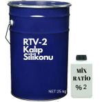 Rtv-2 Kalıp Silikonu 10 Shore Yarı Şeffaf (25 Kg) - Standart