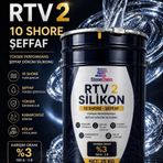 RTV2 Silikon 10 Shore Şeffaf Kalıp Silikonu Epoksi Sabun Taş Tozu Uyumlu Kabarcıksız Döküm 25 KG