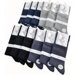Ru-Be Socks; %100 Pamuk Soket Erkek Çorabı; Dikişsiz; Asorti 12'li Kutu; (41-44) - 41 - 44