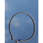 Rua Jewelry Burgu Halat Model Zincir Paslanmaz Çelik Bileklik Gümüş Renk - 21cm - 2mm