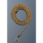 Rua Jewelry Burgu Halat Model Zincir Paslanmaz Çelik Kolye Altın Renk - 2mm 2 Yıl Garanti