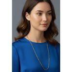 Rua Jewelry Çelik Ataş Kolye - Extra Uzun 65 cm 5 mm Altın Renk | Kararmaz , Unisex , 2 Yıl Garantili