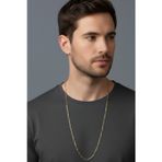 Rua Jewelry Çelik Ataş Kolye - Extra Uzun 75 cm 5 mm Altın Renk | Kararmaz , Unisex , 2 Yıl Garantili