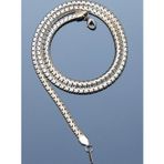 Rua Jewelry Çelik İtalyan Braided Chain Kolye 5 Mm Gümüş Renk | Kararmaz , Unisex , 2 Yıl Garantili