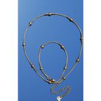 Rua Jewelry Çelik Italyan Dorika Yılan Kolye 1 Mm Altın Renk | Kararmaz ,unisex ,2 Yıl Garantili