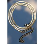 Rua Jewelry Çelik Italyan Ezme Sarmal İşlemeli Kolye 2 Mm Altın Renk | Kararmaz ,unisex ,2 Yıl Garantili