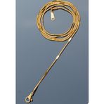 Rua Jewelry Çelik Italyan İşlemeli Yuvarlak Yılan Kolye 1 Mm Altın Renk | Kararmaz ,unisex ,2 Yıl Garantili